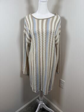 Love Knits NYC Women’s Size Large Crochet Dress NWT Boho Hippie Festival Swim